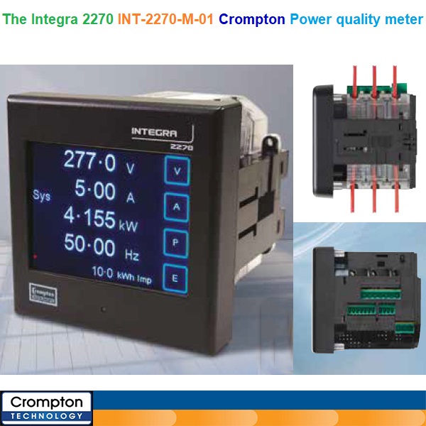 INT-2270-M-01 Crompton The Integra 2270 Power quality meter