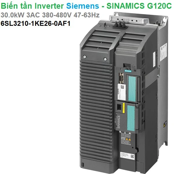 Biến tần Inverter Siemens - SINAMICS G120C 30kW 3AC 380-480V 47-63Hz - 6SL3210-1KE26-0AF1