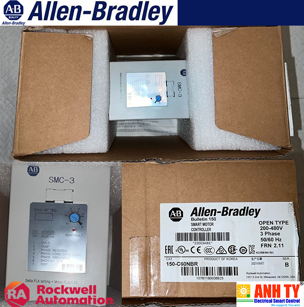Khởi động mềm 60A 200-480V 3P 24V AC/DC Allen-Bradley 150-C60NBR