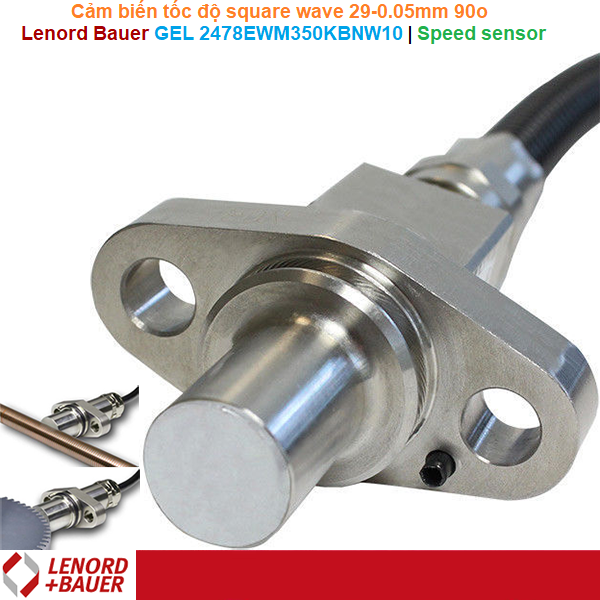 Lenord+Bauer GEL 2478EWM350KBNW10 | Speed sensor -Cảm biến tốc độ square wave 29-0.05mm 90o