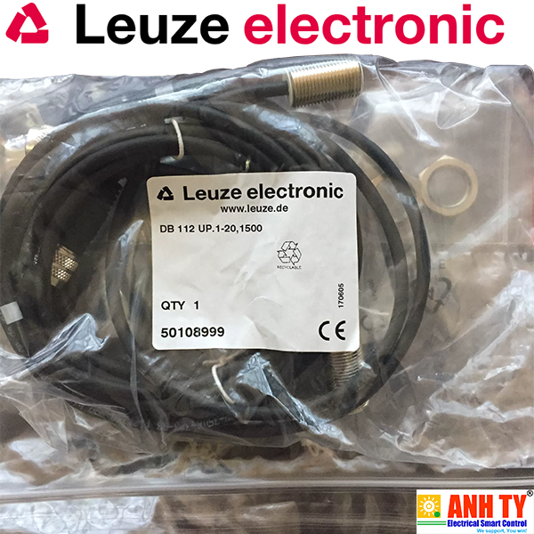 Leuze DB 112 UP.1-20,1500 | 50108999 | Ultrasonic double sheet sensor -Cảm biến siêu âm tấm kép 0.015-0.03m Cáp nối M8 3-pin 1,500mm