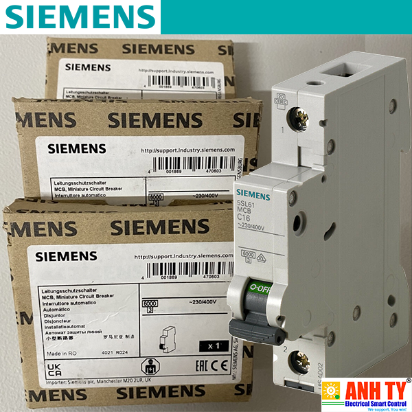 MCB 230/400V 1P 32A 6kA C Siemens 5SL6132-7