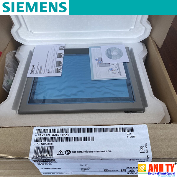 Siemens 6AV2124-0MC01-0AX0 | Màn hình điều khiển cảm ứng SIMATIC HMI TP1200 Comfort