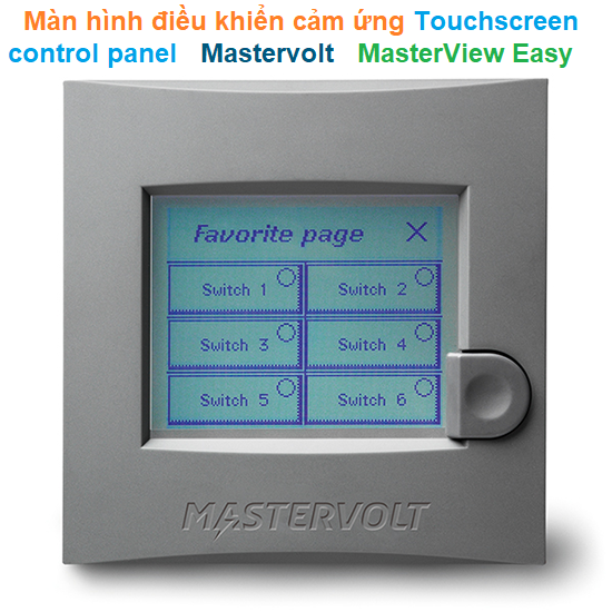 Màn hình điều khiển cảm ứng Touchscreen control panel - Mastervolt - MasterView Easy