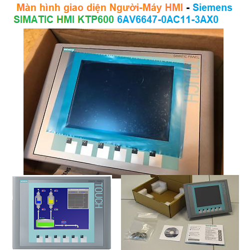 Màn hình giao diện người-máy HMI - Siemens - SIMATIC HMI KTP600 6AV6647-0AC11-3AX0