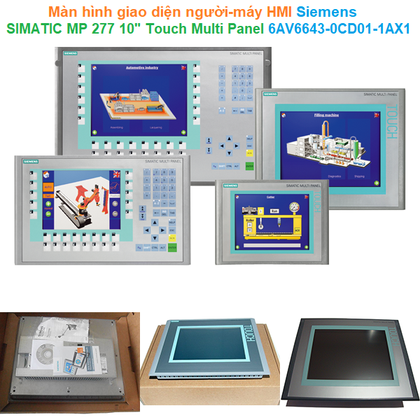 Màn hình giao diện người-máy HMI - Siemens - SIMATIC MP 277 10" Touch Multi Panel 6AV6643-0CD01-1AX1