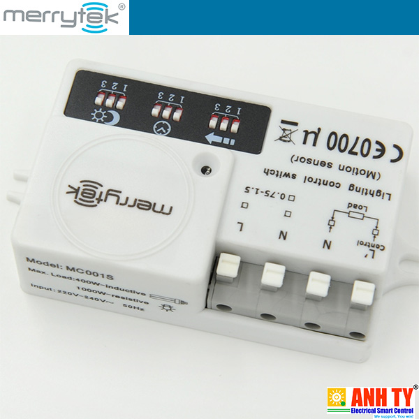 Merrytek MC001S | Microwave motion sensor -Cảm biến chuyển động vi sóng gắn tường góc dò 150°
