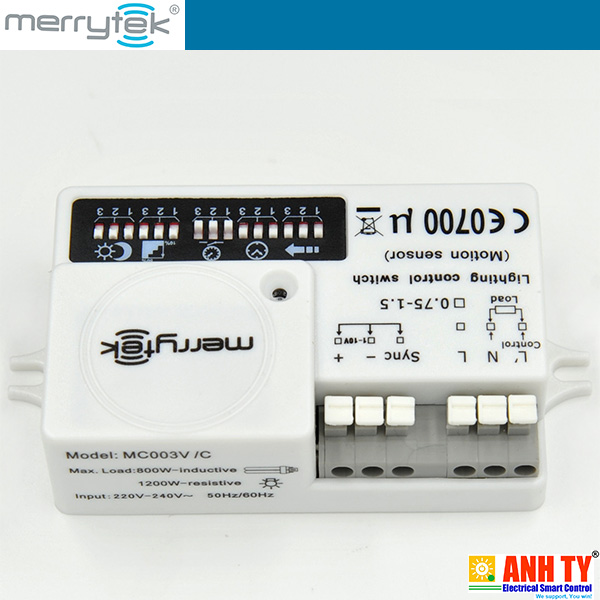 Merrytek MC003V/C | 800W 220-240Vac Input 1-10V Cluster control motion sensor -Cảm biến chuyển động điều khiển cụm đèn