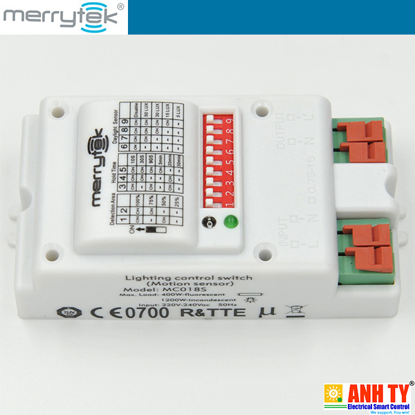 Merrytek MC018S | Microwave Motion Sensor -Cảm biến chuyển động vi sóng điều khiển đèn trong nhà 400W 5.8G ISM