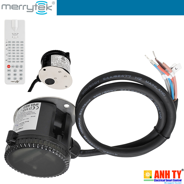 Merrytek MC054V RC B | Waterproof microwave light motion sensor -Cảm biến chuyển động điều khiển đèn Gắn cao 15m đường kính phát hiện 16m IP65