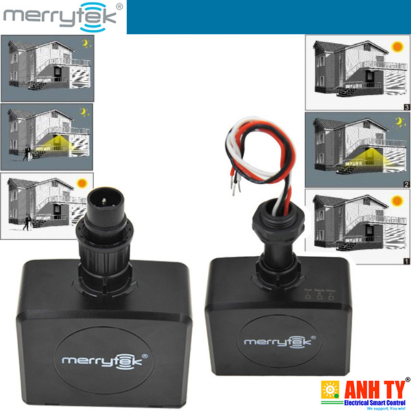Merrytek MC085S | IP65 microwave motion sensor -Cảm biến chuyển động kháng nước điều khiển đèn ngoài trời