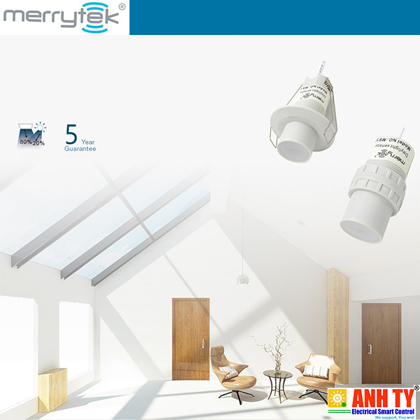 Merrytek MS10 | Daylight harvesting motion sensor -Cảm biến thu sáng tự nhiên để cân bằng ánh sáng đèn
