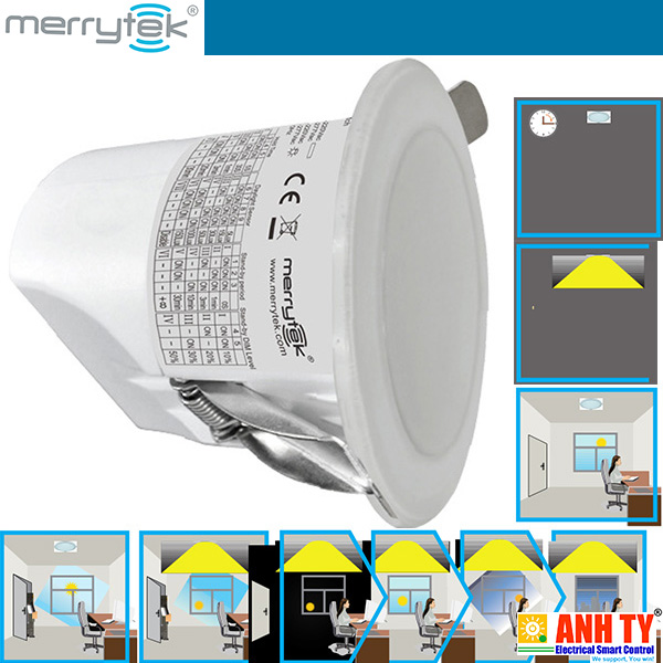 Merrytek MSA012 | Stand alone minor motion sensor harvesting daylight -Cảm biến nhận biết cử động nhỏ cân bằng ánh sáng tự nhiên