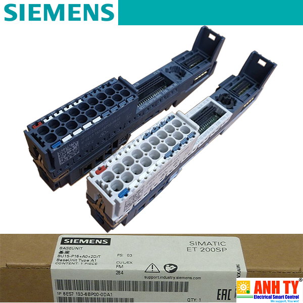 Mô-đun Chân đế Siemens 6ES7193-6BP00-0DA1 | ET 200SP BaseUnit BU15-P16+A0+2D/T