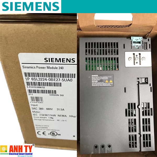 Mô-đun công suất Siemens 6SL3224-0BE27-5UA0 | G120 PM240 Power Module