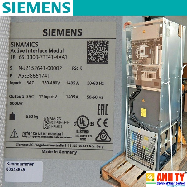 Mô-đun giao dien kích hoạt Siemens 6SL3300-7TE41-4AA1
