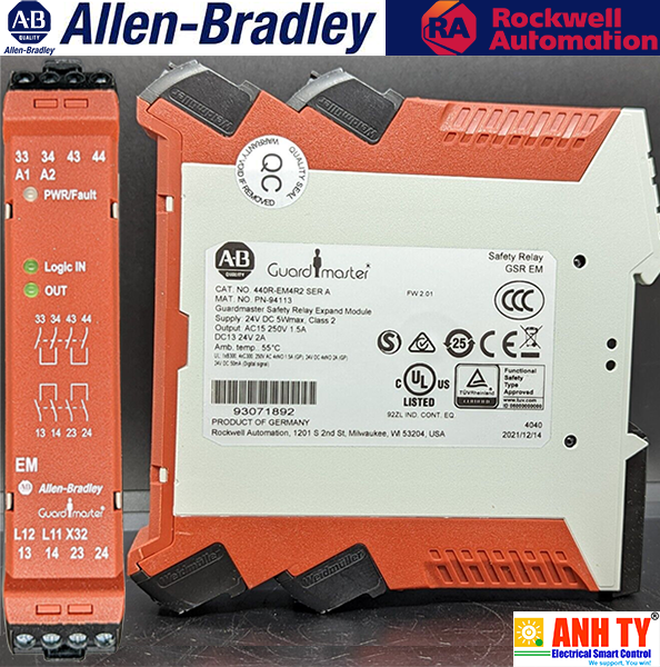 Mô-đun mở rộng 24VDC 4NO 1NC Allen-Bradley 440R-EM4R2