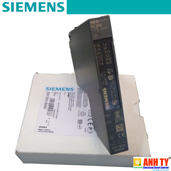 Mô-đun nguồn Siemens 3RK1903-0BA00 | Power module PM-D ET 200S  starter 24 V DC