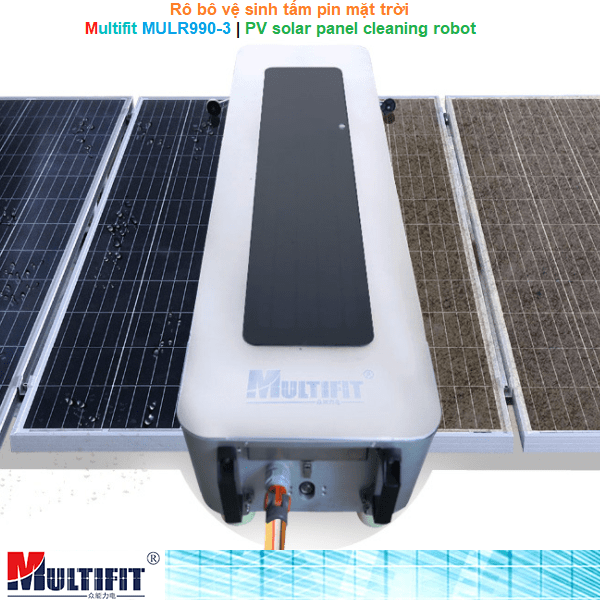 Multifit MULR990-3 | PV solar panel cleaning robot -Rô bô vệ sinh tấm pin mặt trời