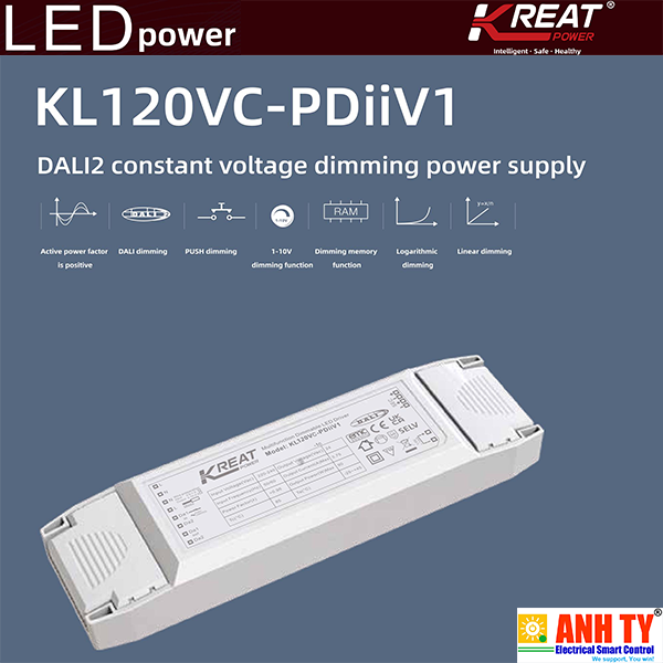 Nguồn driver LED 220-240VAC 24VDC 120W KREAT KL120VC-PDiiV1