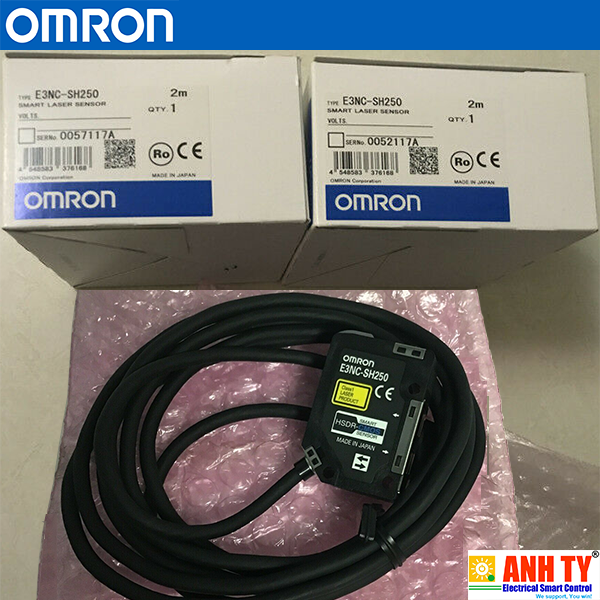 Omron E3NC-SH250 2M | Distance-settable laser sensor -Cảm biến quang Ultra-compact CMOS laser 35-250mm Cáp nối 2m