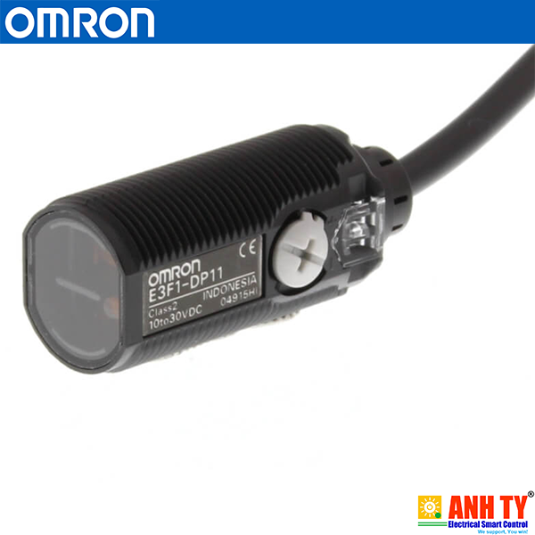 Omron E3F1-DN11 2M | Diffuse photoelectric sensor -Cảm biến quang khuếch tán M18 LED đỏ 100mm NPN Light-ON/Dark-ON Cáp 2m