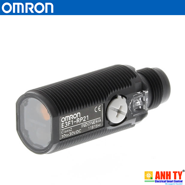 Omron E3F1-RP21 | Retro-reflective photoelectric sensor -Cảm biến quang phản xạ hồi quy M18  LED đỏ 3m PNP Light-ON/Dark-ON Đầu nối M12