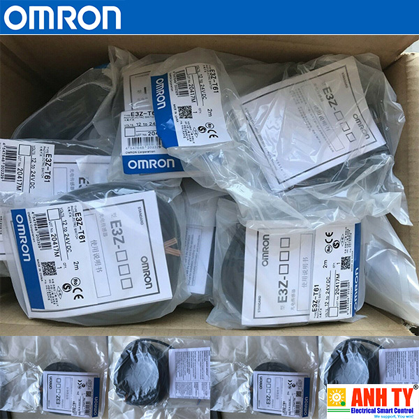 Omron E3Z-T61 2M | Through-beam photoelectric sensor -Cảm biến quang thu-phát LED hồng ngoại 15m NPN Light-ON/Dark-ON 2m cable
