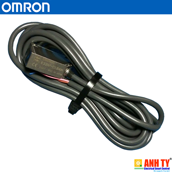 Omron E3ZM-CL84H 2M | Background suppression photoelectric sensor -Cảm biến quang khuếch tán triệt nền Vỏ thép Kháng dầu LED đỏ 200mm PNP Light-ON/Dark-ON Cáp nối 2m