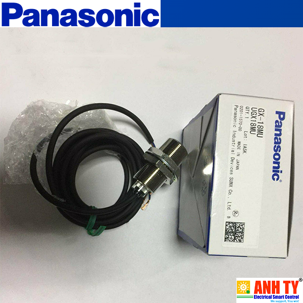 Panasonic GX-18MU | Inductive proximity sensor -Cảm biến tiệm cận cảm ứng Vỏ thép M18 7mm DC 3-wire 3-70mA/ 3V NC Cáp nối 2m