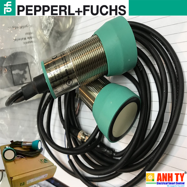 Pepperl Fuchs UDC-30GM-085-3E3 | Double material sensor -Cảm biến siêu âm 2 đầu dò Phát hiện vật liệu tấm chồng lên nhau 50-150mm M30 Hình trụ 3-Switch PNP NC cULus Listed cCSAus Listed Class 2
