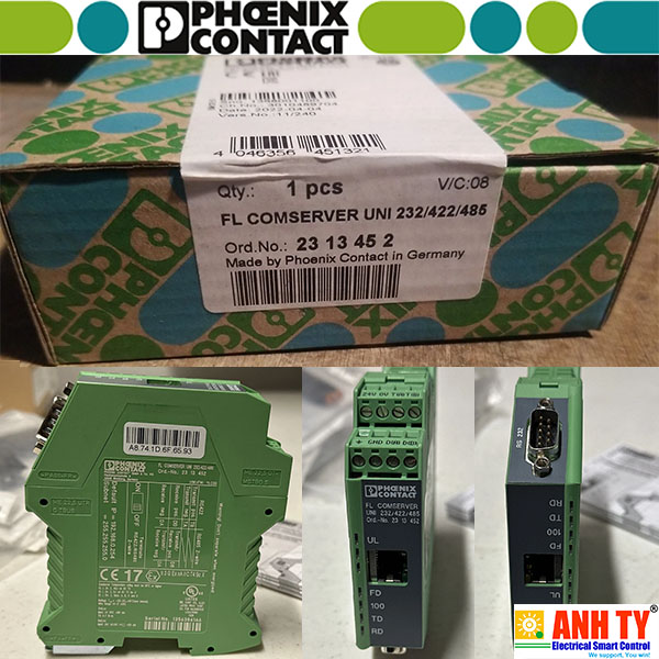 Bộ chuyển đổi giao diện Phoenix Contact FL COMSERVER UNI 232/422/485 - 2313452