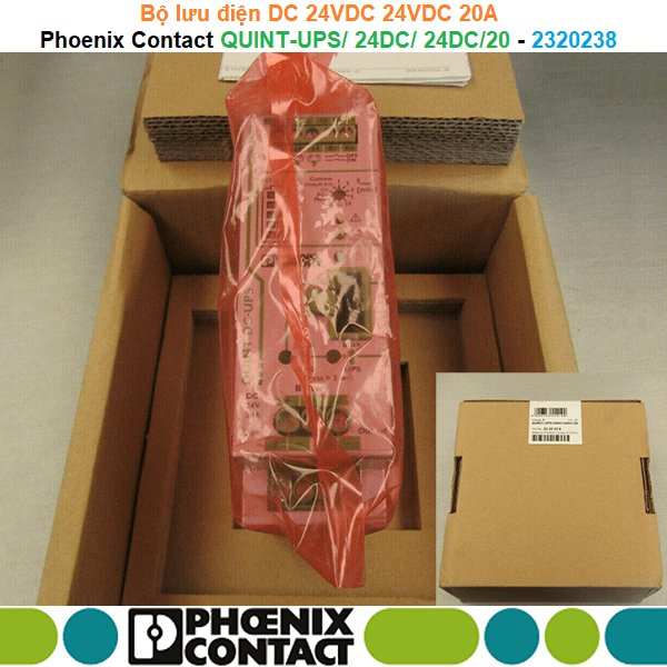 Phoenix Contact QUINT-UPS/ 24DC/ 24DC/20 - 2320238 | Uninterruptible power supply -Bộ lưu điện DC 24VDC 24VDC 20A