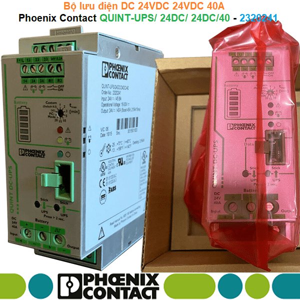 Phoenix Contact QUINT-UPS/ 24DC/ 24DC/40 - 2320241 | Uninterruptible power supply -Bộ lưu điện DC 24VDC 24VDC 40A