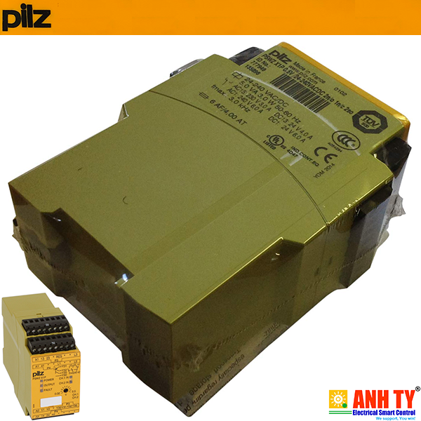 Pilz PSWZ X1P 0,5V /24-240VACDC 2n/o 1n/c 2so | 777949 | Safety relay -Rờ le bảo vệ 1/2-Kênh 2N/O 1N/C 2SC 24-240V AC/DC0.02-0.5V AC/DC 690V 45mm Màn hình cố định