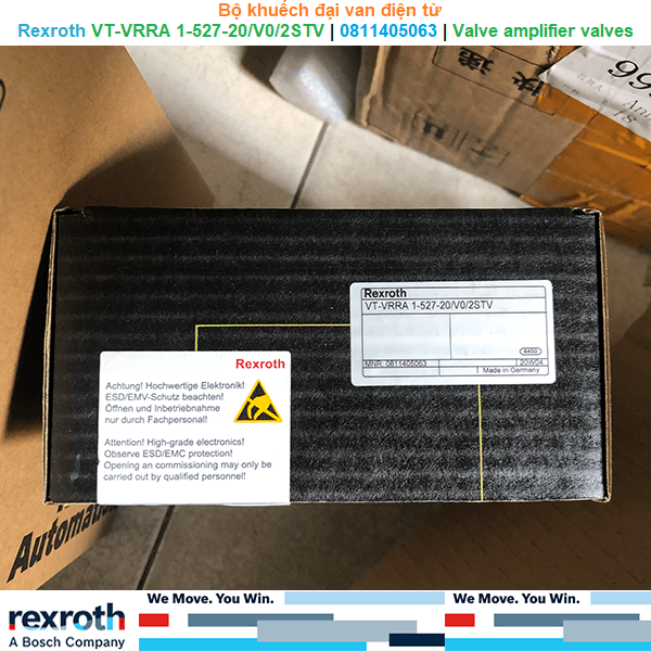 Rexroth VT-VRRA 1-527-20/V0/2STV | 0811405063 | Valve amplifier for high-response valves -Bộ khuếch đại van điện từ