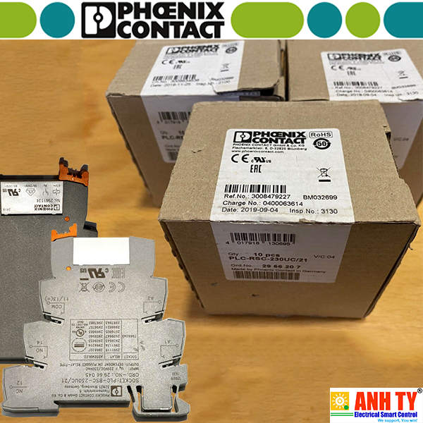 Rờ le tép Phoenix Contact PLC-RSC-230UC/21 - 2966207 | 1-PDT 250V AC/DC 6A Coil 230VAC 220VDC
