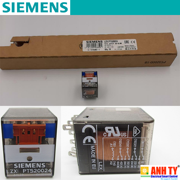 Rờ le 14-chân 4CO 24VDC 6A Siemens LZX:PT520024