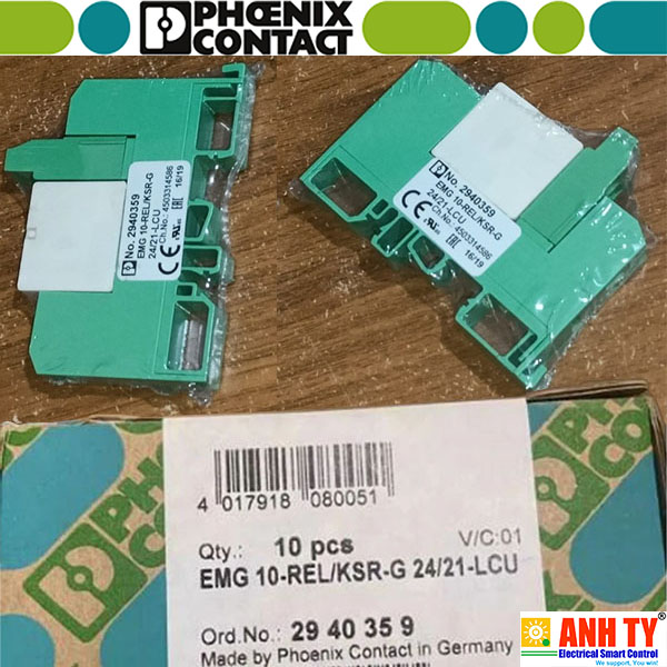 Rơ le Phoenix Contact EMG 10-REL/KSR-G 24/21-LCU - 2940359 | 1CO 250V AC/DC 6A 24VDC