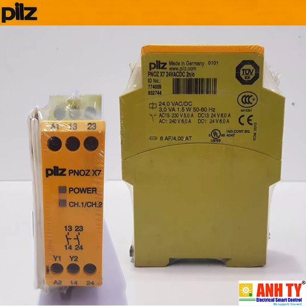 Rơ le an toàn Pilz PNOZ X7 24VACDC 2n/o | 774059 | 1-Kênh 2NO 24VAC/DC