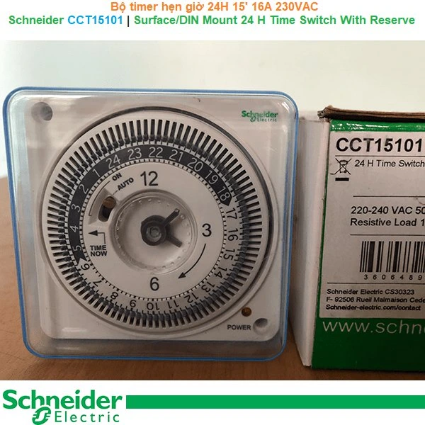 Bộ timer hẹn giờ Schneider CCT15101