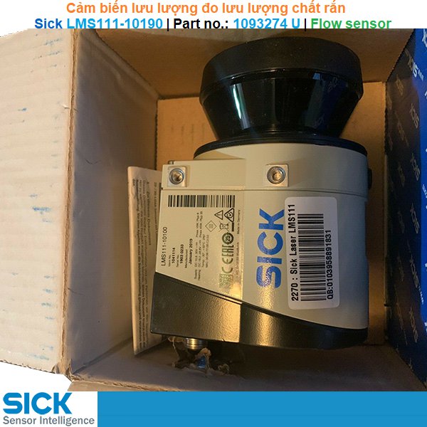 Sick LMS111-10190 | Part no.: 1093274 U | Flow sensor -Cảm biến lưu lượng đo lưu lượng chất rắn