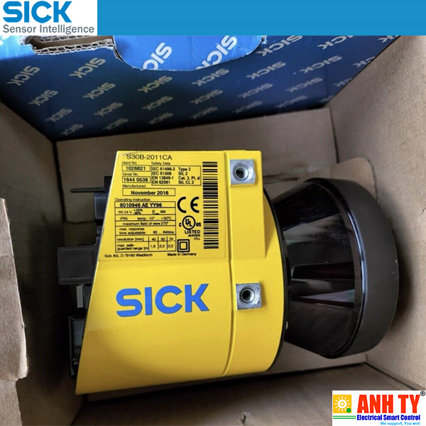 Sick S30B-2011CA | 1026821 | Safety laser scanners -Cảm biến quét laser an toàn 2m 270° Type-3 IEC 61496 SIL2 IEC 61508