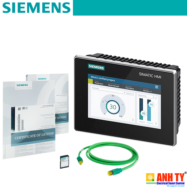 Siemens 6AV2128-3GB06-0AP0 | Starter kit MTP700 Unified Comfort -Bộ gồm Màn hình điều khiển MTP700 Phần mềm WinCC Giấy phép Cáp IE Thẻ nhớ 32GB 5-màn bảo vệ