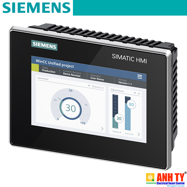 Siemens 6AV2128-3GB06-0AX0 | SIMATIC HMI MTP700 Unified Comfort Panel -Màn hình điều khiển Cảm ứng Widescreen TFT 7" 16Tr-màu PROFINET WinCC Unified Comfort V16 phần mềm mã nguồn mở