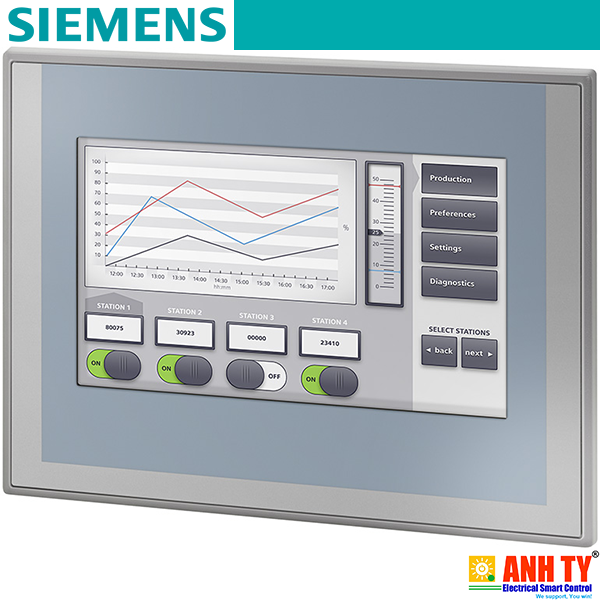 Siemens 6AV2143-6JB00-0AA0 | SIMATIC HMI TP900 Basic Keyless -Màn hình điều khiển Cảm ứng TFT 9" 65536-màu PROFINET WinCC Basic V13/STEP 7 Basic V13 CD-phần mềm mã nguồn mở