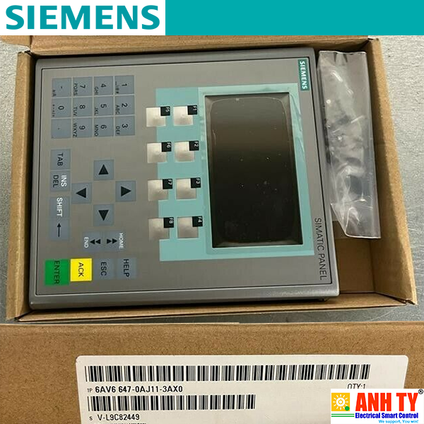 Siemens 6AV6647-0AJ11-3AX0 | SIMATIC HMI KP400 Basic Color PN -Màn hình điều khiển Phím TFT widescreen 4" 256-màu PROFINET WinCC Basic V11 SP2/ STEP 7 Basic V11 SP2 CD-phần mềm mã nguồn mở