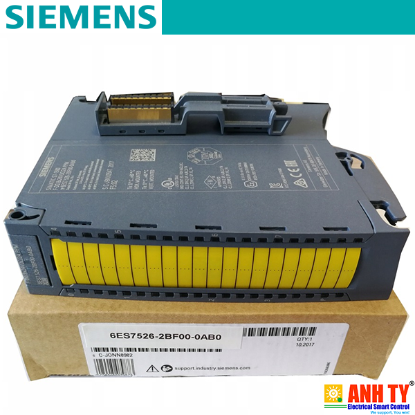 Siemens 6ES7526-2BF00-0AB0 | SIMATIC S7-1500 F digital output module -Mô-đun đầu ra kỹ thuật số F F-DQ 8x 24 V DC 2A PPM PROFIsafe Rộng 35mm PL E ISO 13849-1 SIL3 IEC 61508