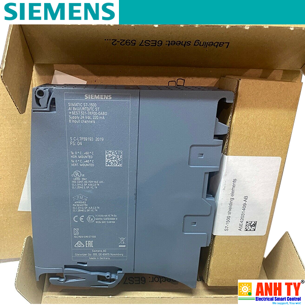 Siemens 6ES7531-7KF00-0AB0 | SIMATIC S7-1500 analog input module -Mô-đun đầu vào Analog AI 8xU/I/RTD/TC ST 16bit 8-kênh nhóm 8 4-kênh đo RTD 10V Diagnostics