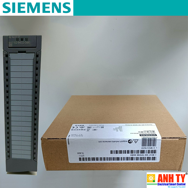 Siemens 6ES7532-5HD00-0AB0 | SIMATIC S7-1500 Analog output module -Mô-đun đầu ra analog AQ 4xU/I ST 16-bit 0,3% 4-Kênh nhóm 4 Diagnostics SIL2 EN IEC 62061 Cat. 2 / PL c EN ISO 13849-1